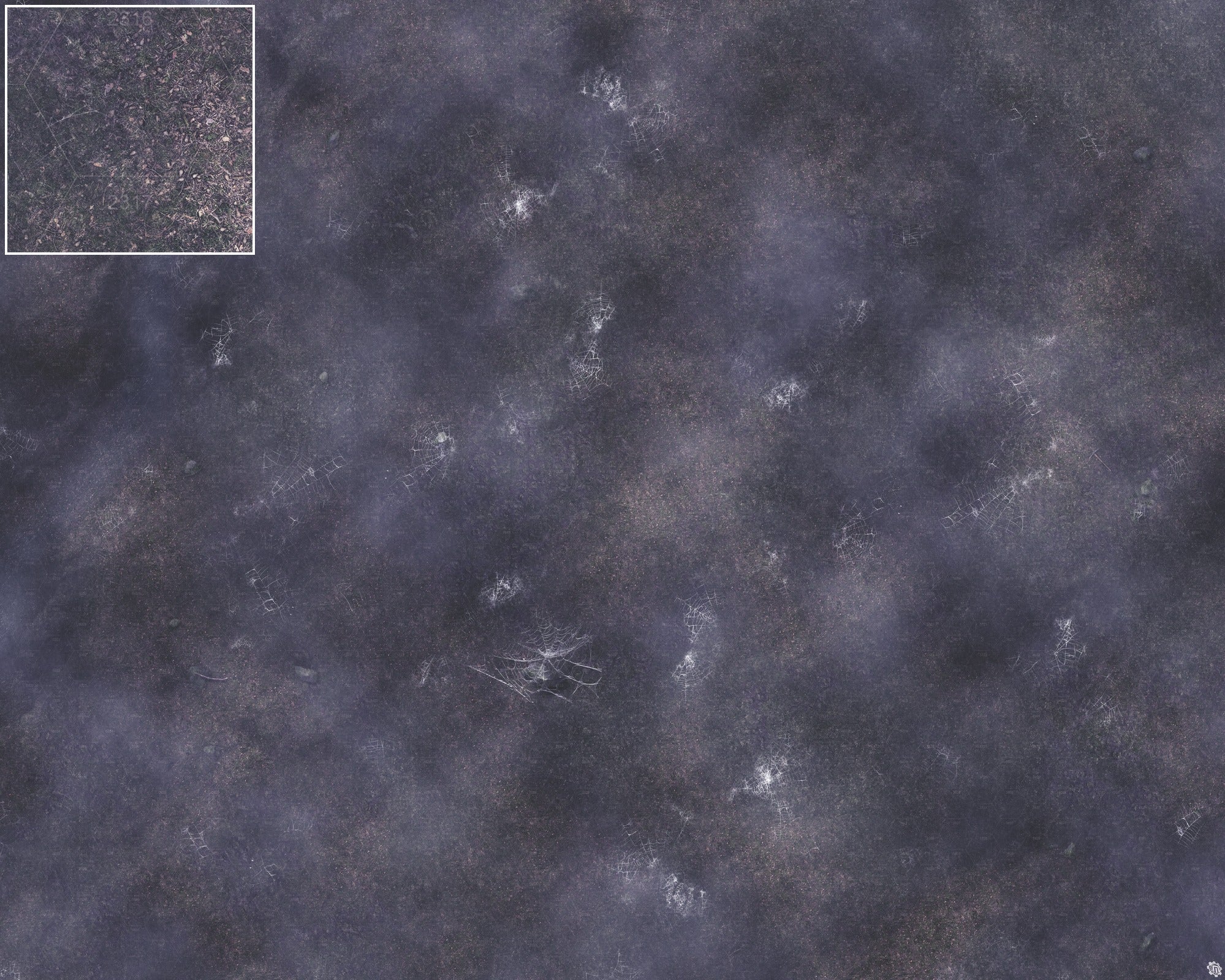 Mats by Mars: Moonlight Cobwebs Tabletop Wargaming Play Mat