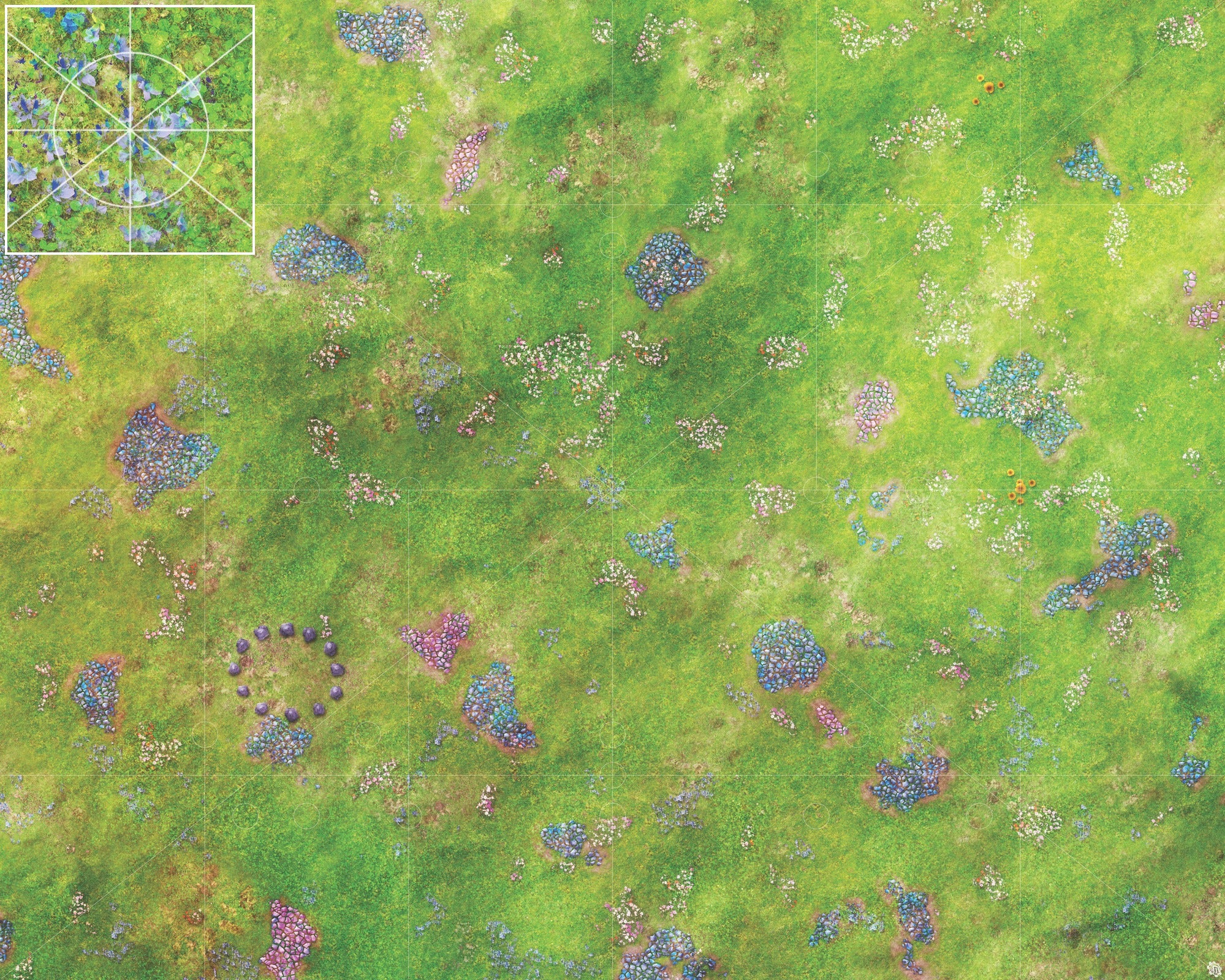 Mats by Mars: Faewild Fields Tabletop Wargaming Play Mat
