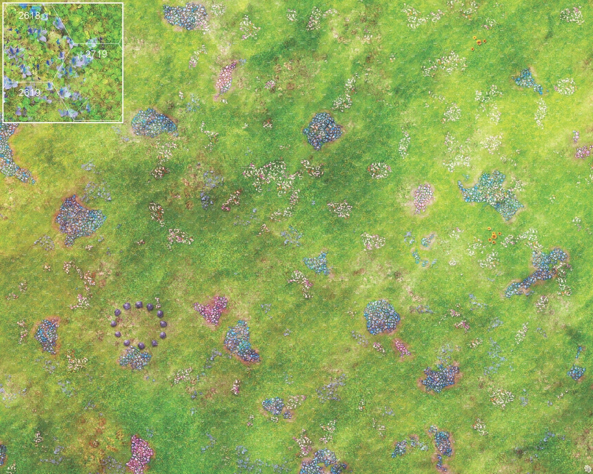 Mats by Mars: Faewild Fields Tabletop Wargaming Play Mat
