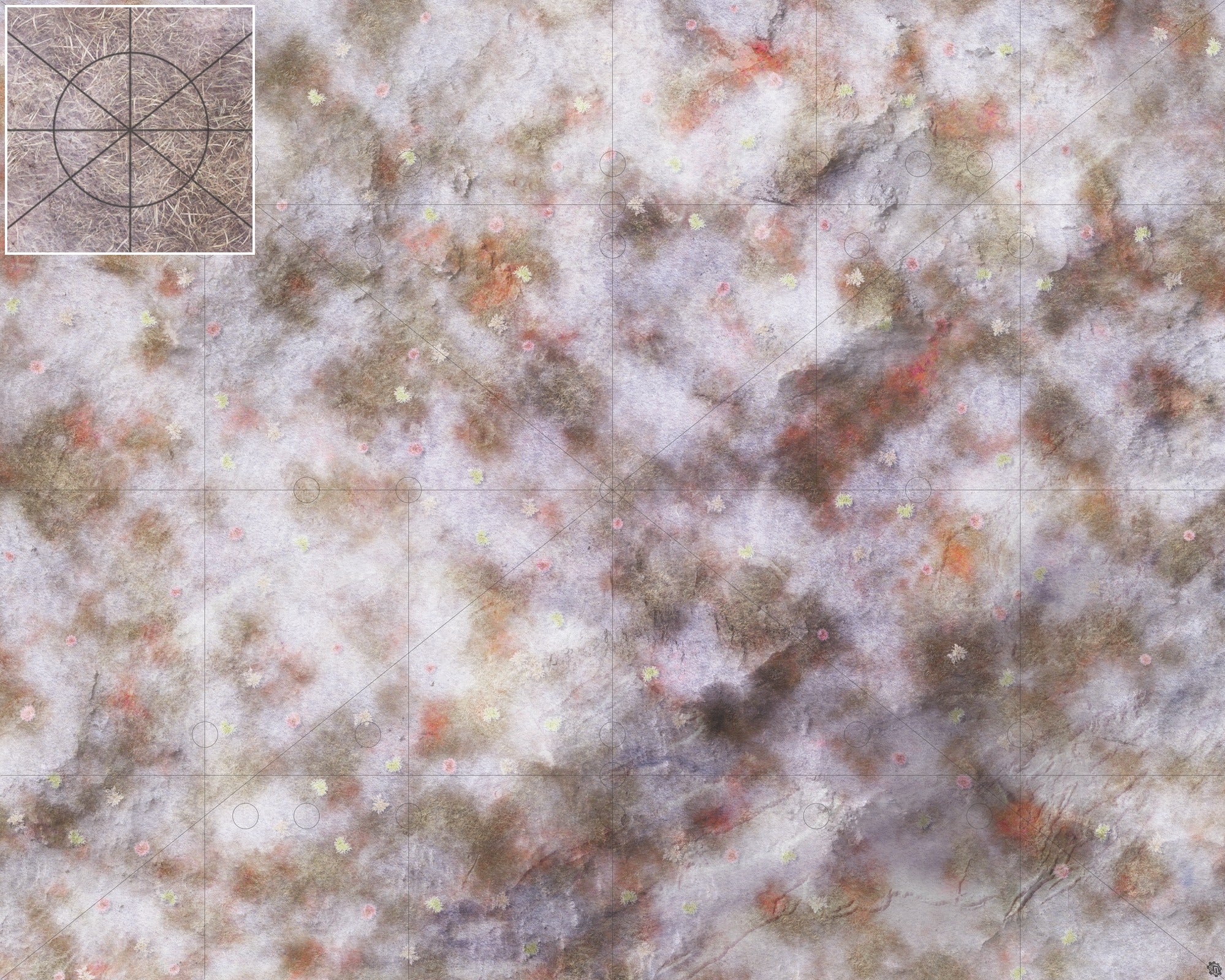 Mats by Mars: Hinterland Snow Tabletop Wargaming Play Mat