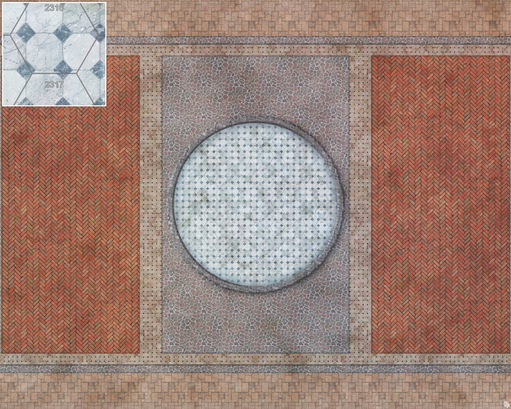Mats by Mars: Piazza Tabletop Wargaming Play Mat