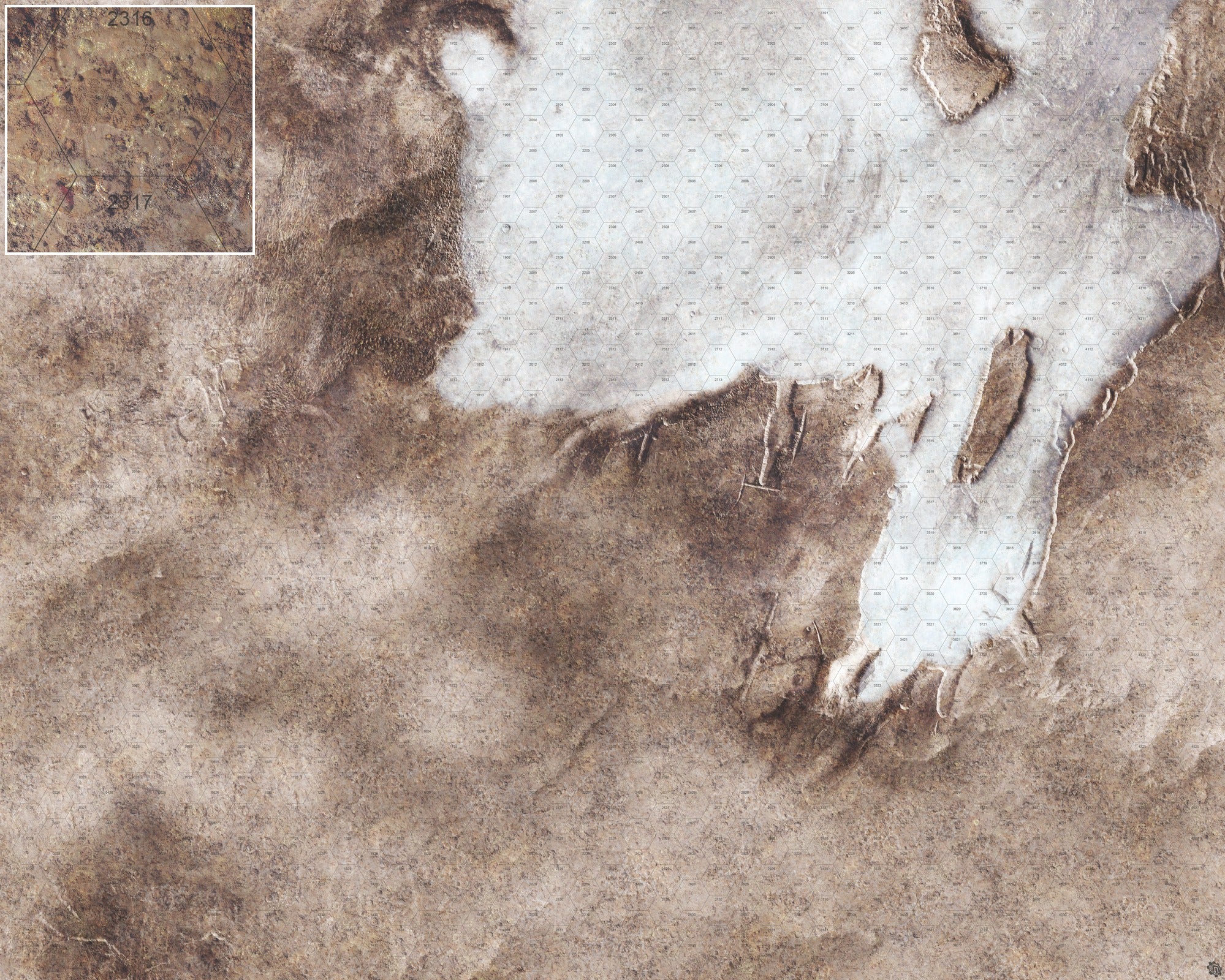 Mats by Mars: Bleached Bone Gulch Tabletop Wargaming Play Mat