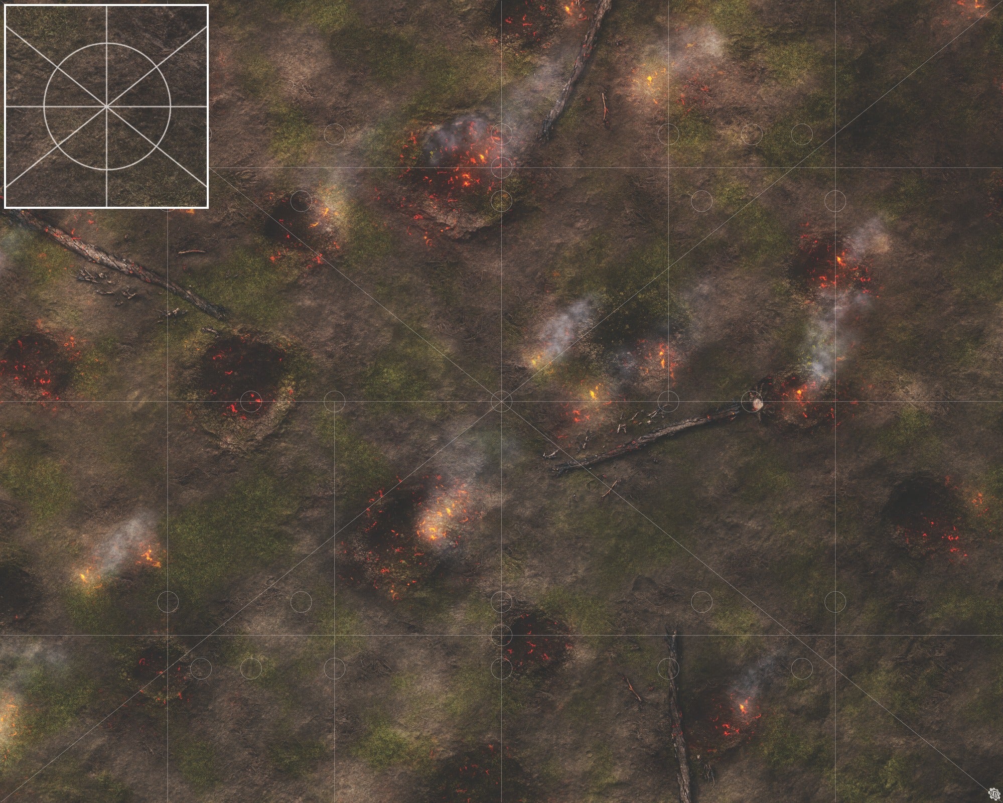 Mats by Mars: Mortar Combat Wargaming Play Mat