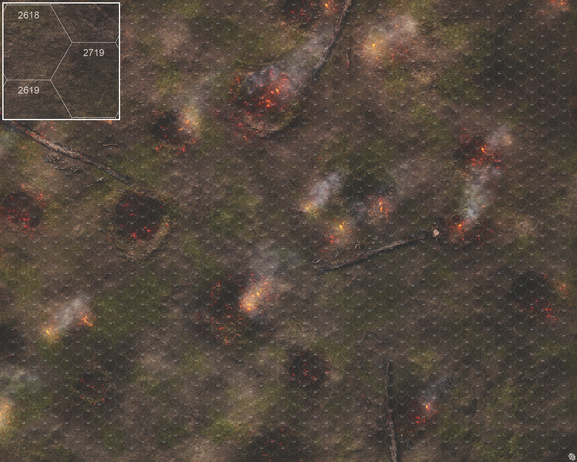 Mats by Mars: Mortar Combat Wargaming Play Mat