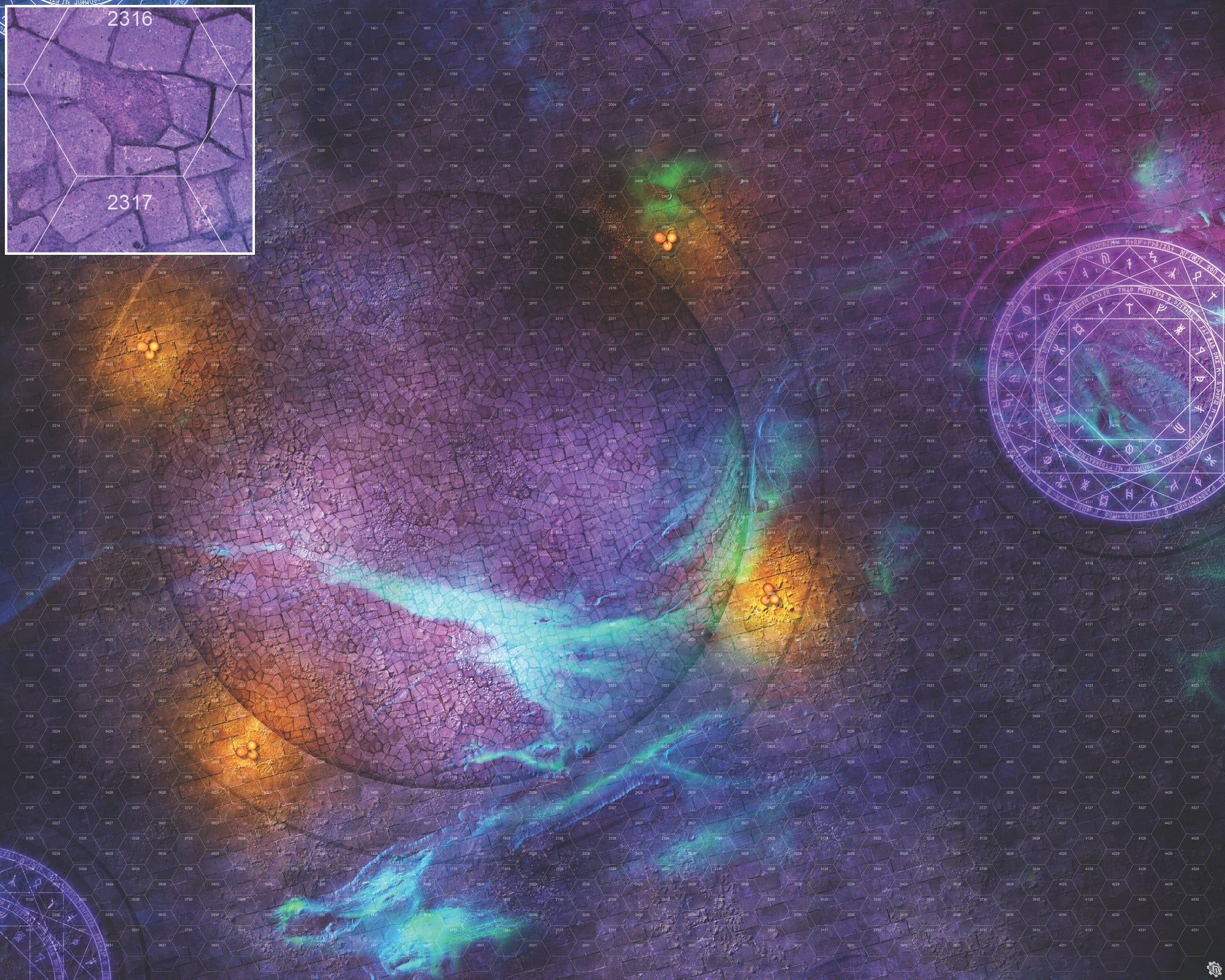 Mats by Mars: Witchlight Warding Wargaming Play Mat