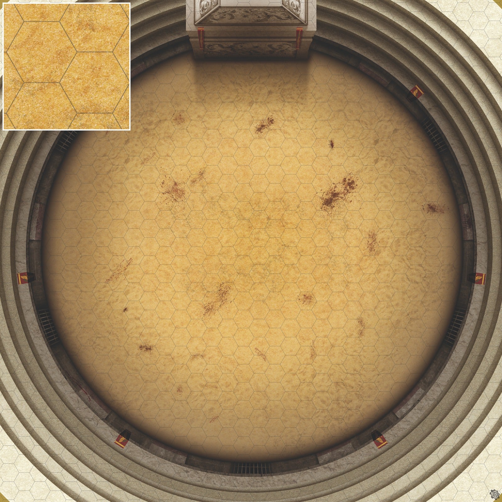 Mats by Mars:  Blood & Sand  - Arena Rex Compatible Play Mat