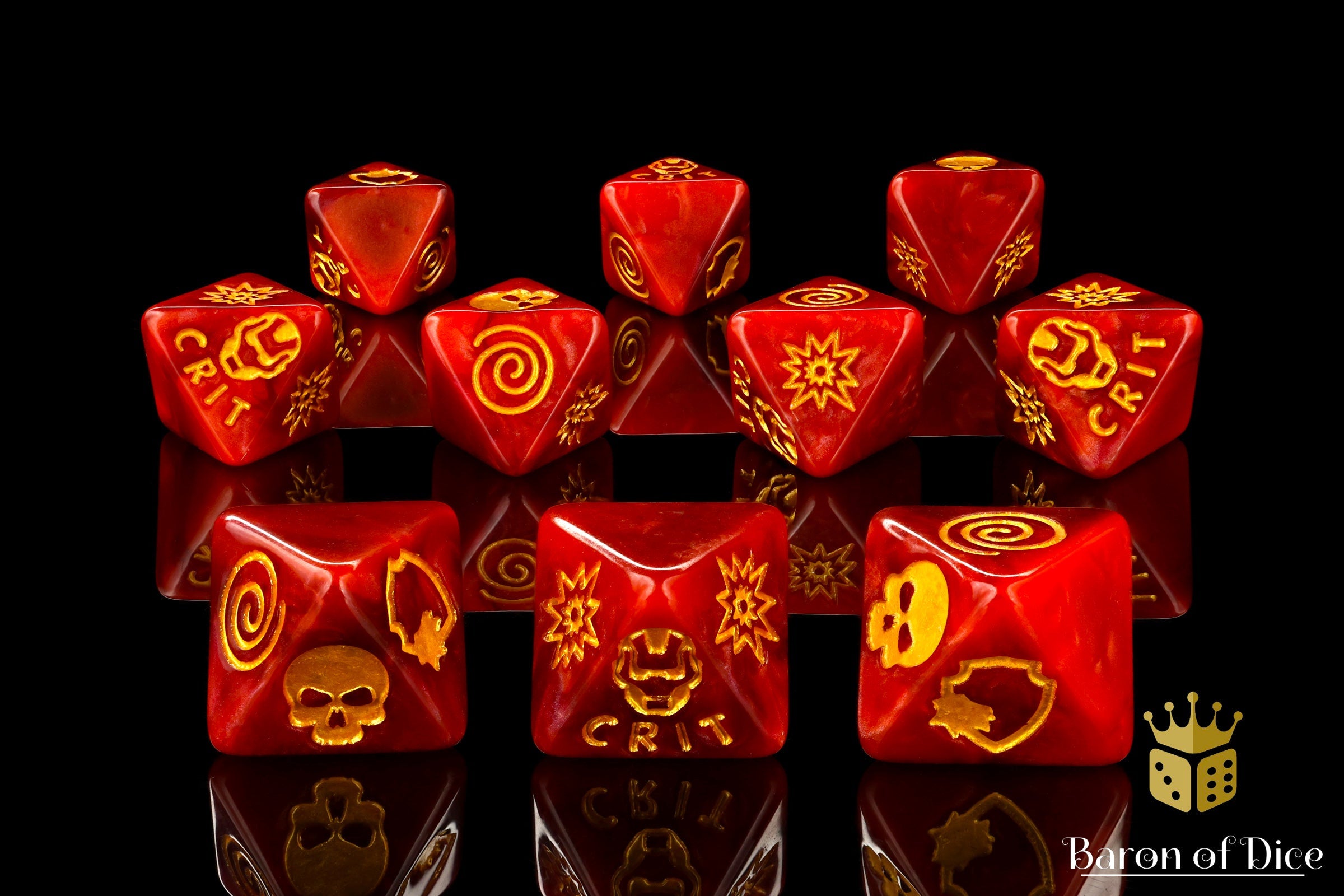 Armored Suit Dice - D8 Set