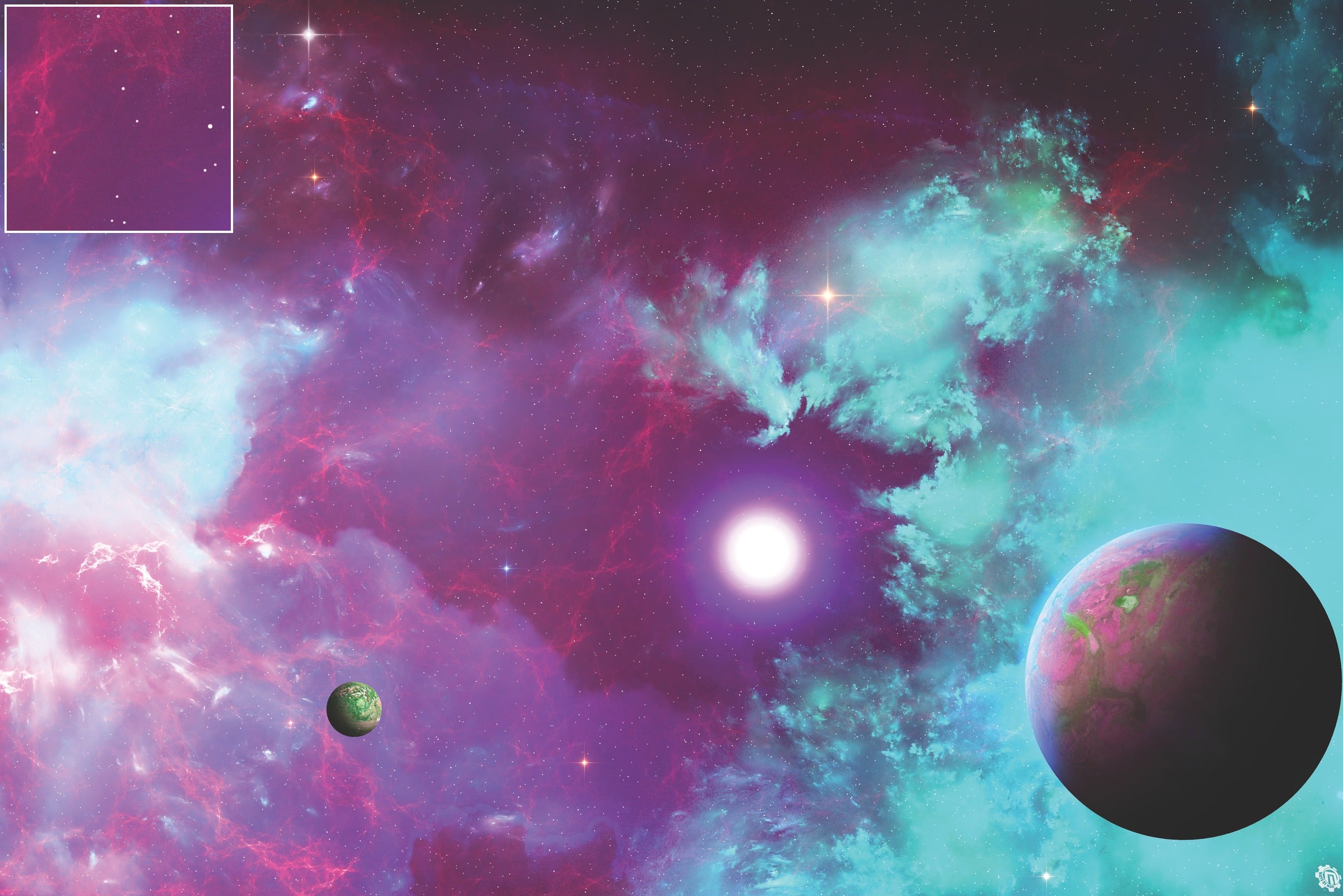 Mats by Mars: Quantum Nemesis Tabletop Wargaming Space Play Mat