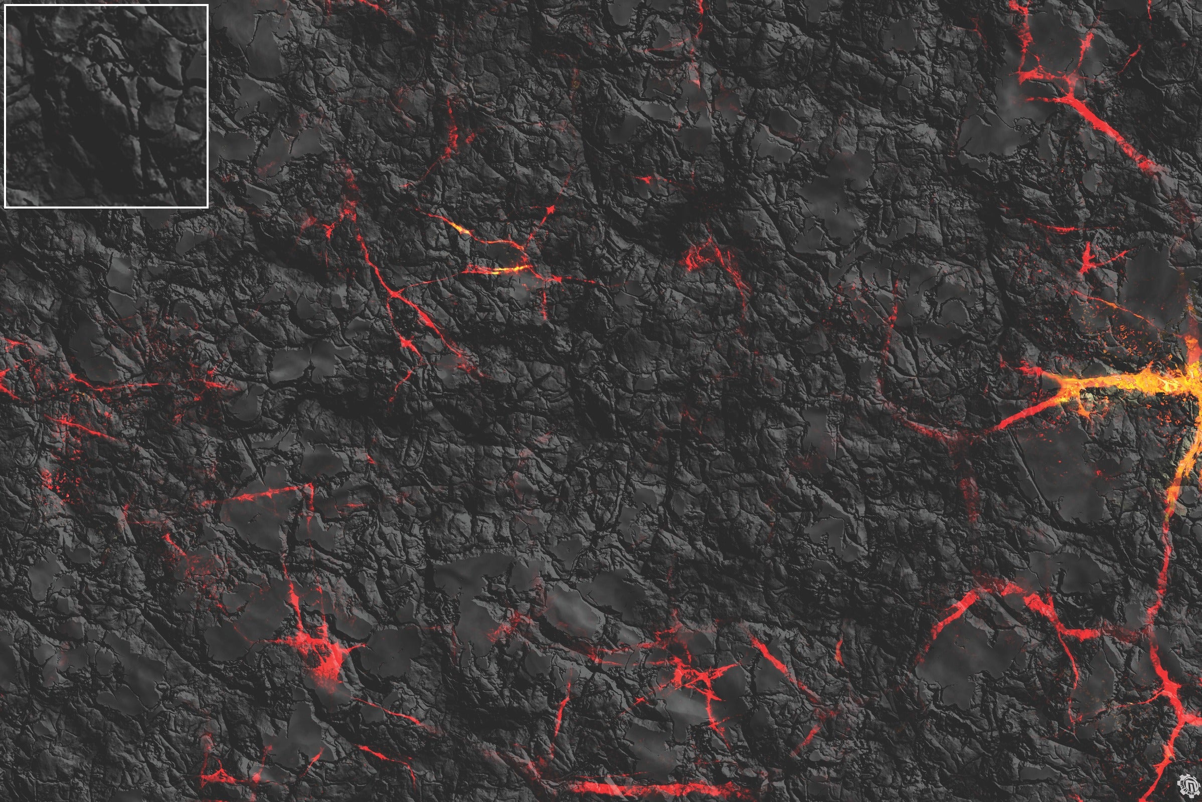 Mats by Mars: Molten Crust Tabletop Wargaming Play Mat