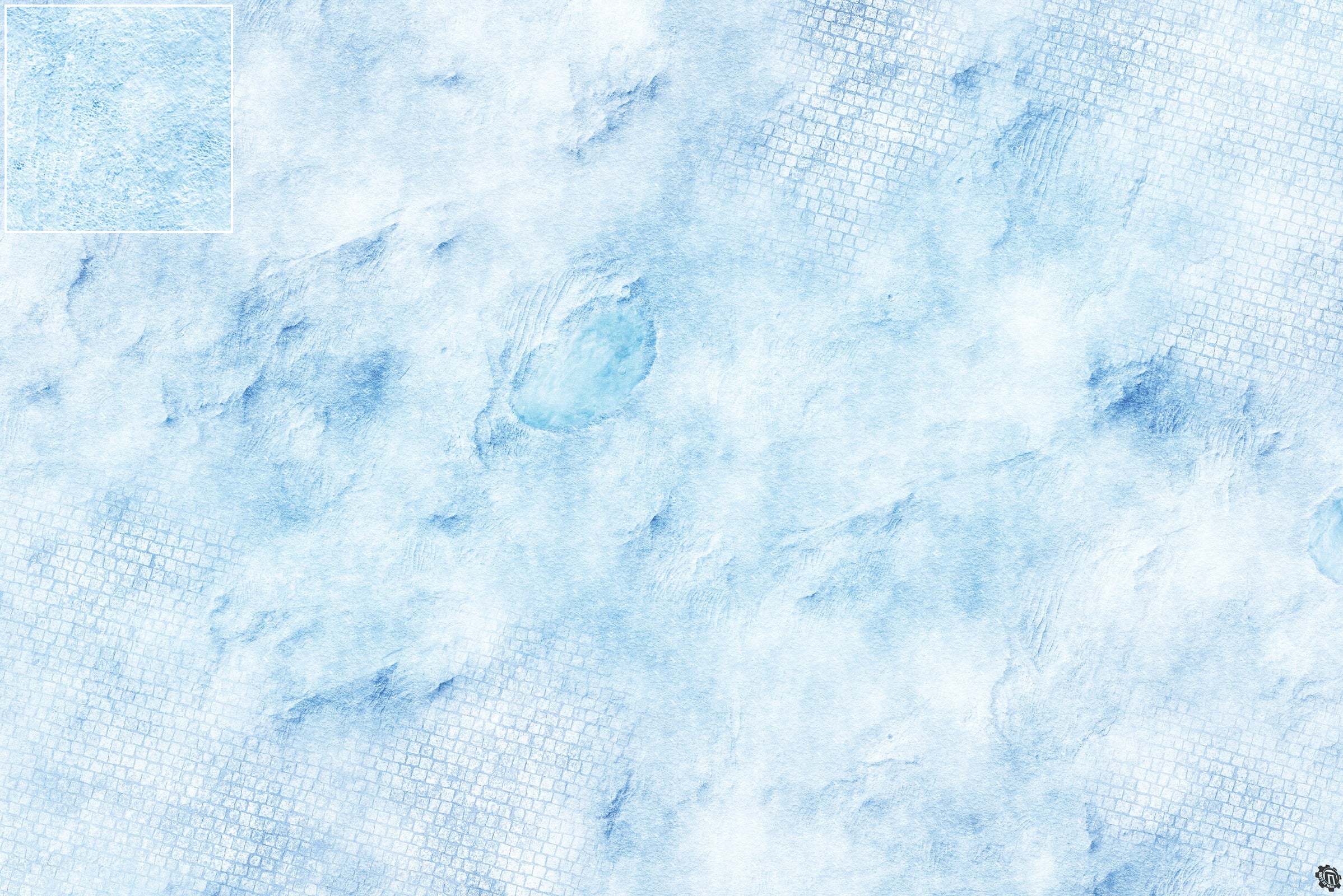 Mats by Mars: Frosty Cobbles Tabletop Wargaming Play Mat