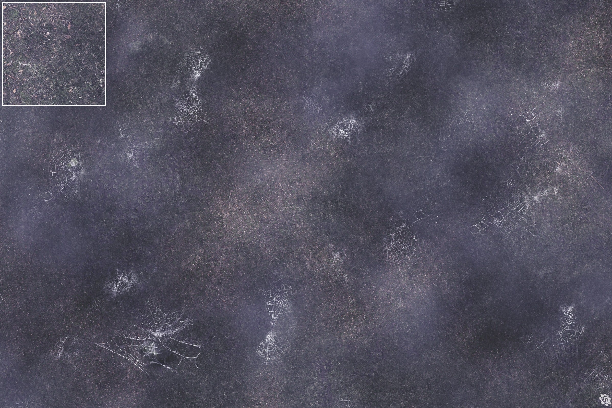 Mats by Mars: Moonlight Cobwebs Tabletop Wargaming Play Mat