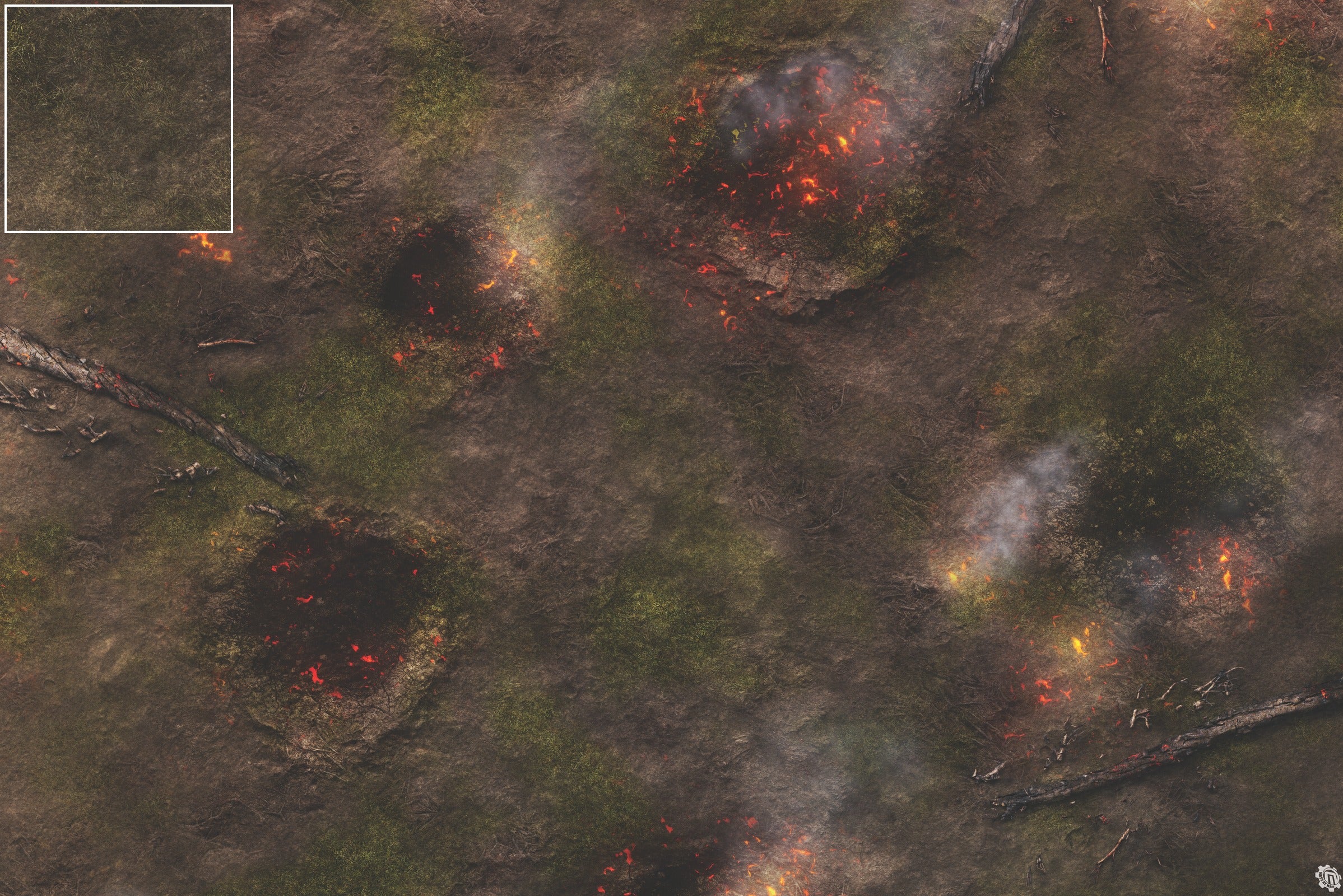 Mats by Mars: Mortar Combat Wargaming Play Mat