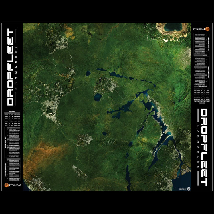 TT COMBAT:  Dropfleet Commander Island Tabletop Wargaming Play Mat