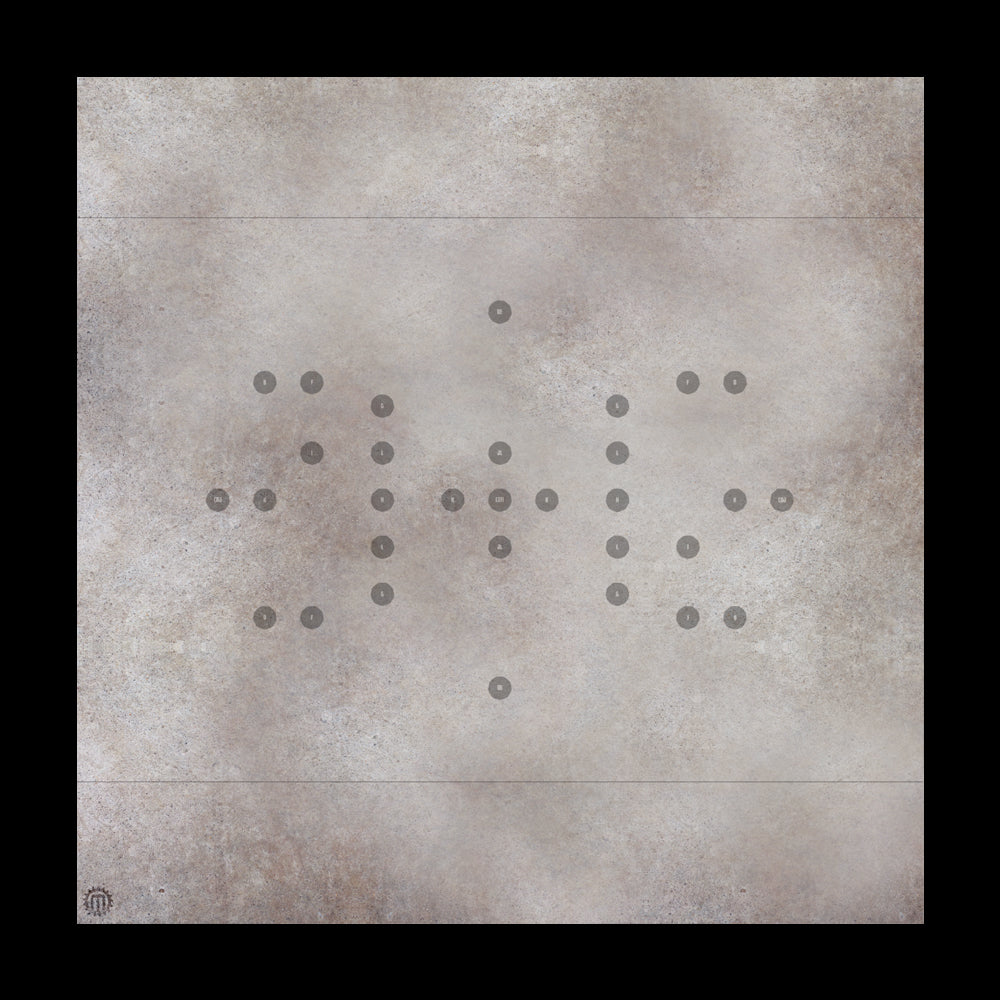 Mats by Mars: Koncrete Blok (Light) Tabletop Wargaming Play Mat