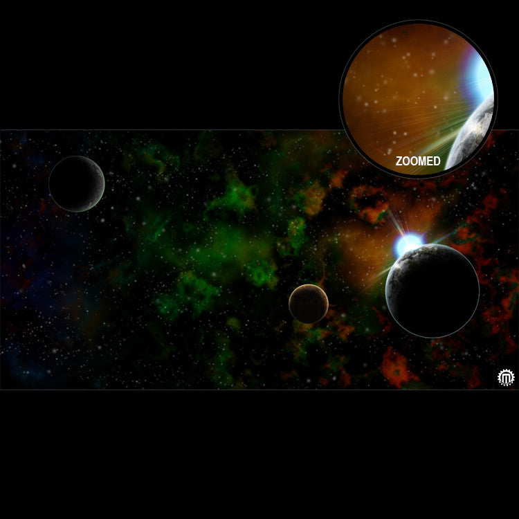 Mats by Mars: Emerald Dawn Tabletop Wargaming Space Play Mat
