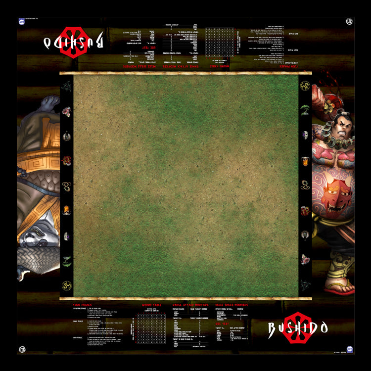 GCT Studios BUSHIDO Customized PlayerAid Play Mat by Mats by Mars