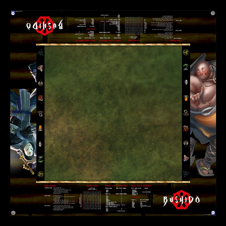 GCT Studios BUSHIDO Customized PlayerAid Play Mat by Mats by Mars